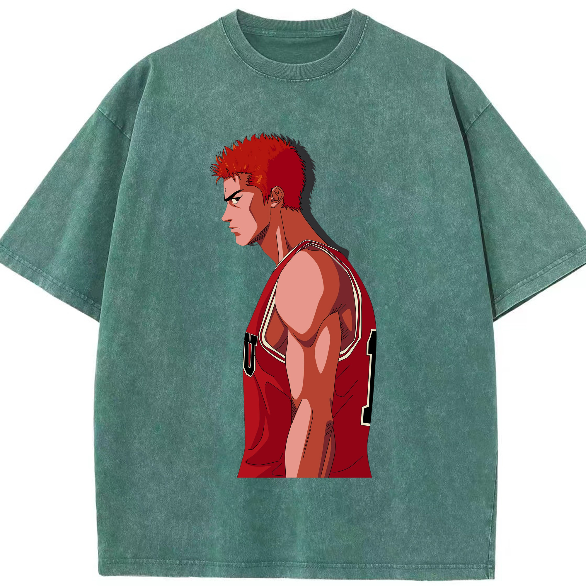 （画像用） SLAM DUNK／スラムダンク 綿100% ヴィンテージ風 半袖Tシャツ（フロントプリント）
